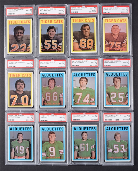 1972 O-Pee-Chee Football CFL PSA-Graded Starter Set (61/132)