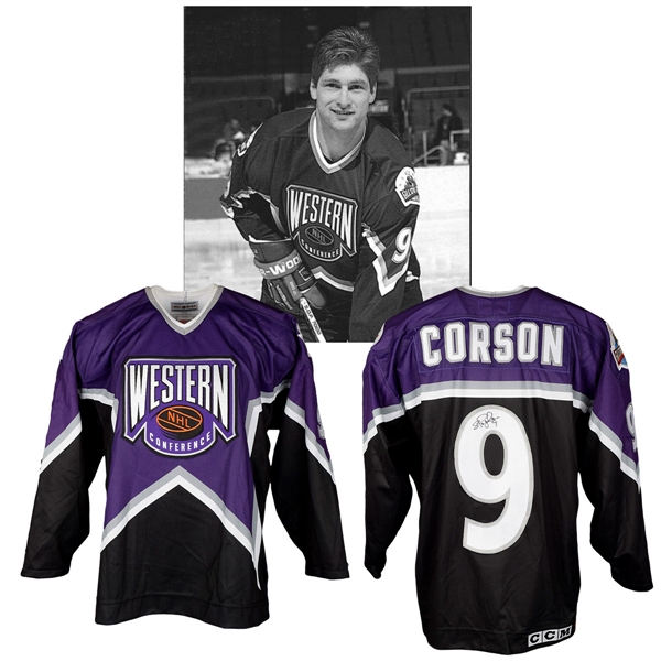 Shayne Corsons 1994 NHL All-Star Game Western Conference Signed Game-Worn Jersey with NHLPA LOA