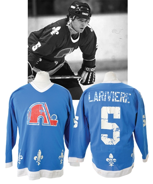 Garry Larivieres 1980-81 Quebec Nordiques Game-Worn Jersey