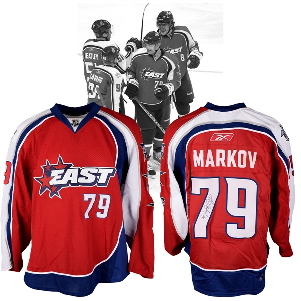 Andrei Markovs 2009 NHL All-Star Game Eastern Conference Signed Game-Worn Jersey with NHLPA LOA