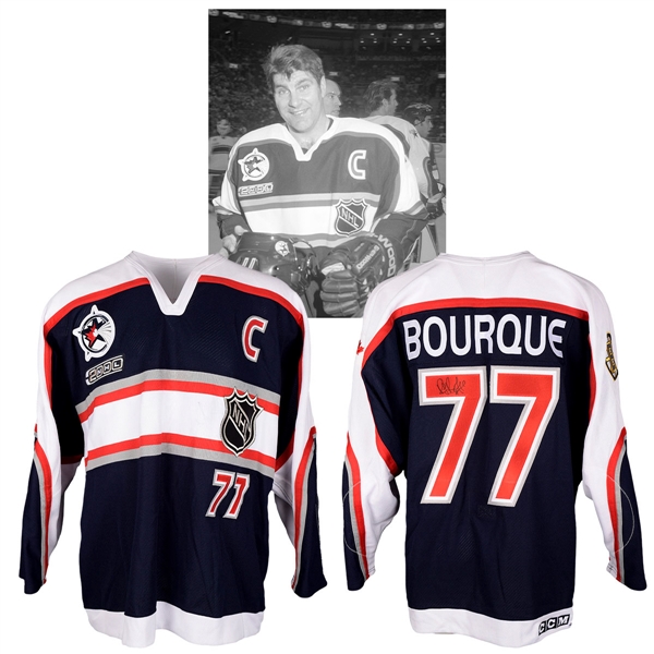 Ray Bourques 2000 NHL All-Star Game North America All-Stars Signed Game-Worn Captains Jersey with NHLPA LOA