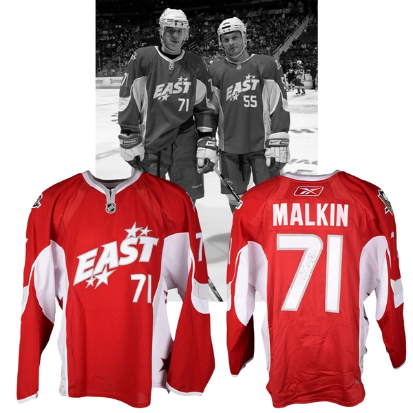 Evgeni Malkins 2008 NHL All-Star Game Eastern Conference Signed Game-Worn Jersey with NHLPA LOA