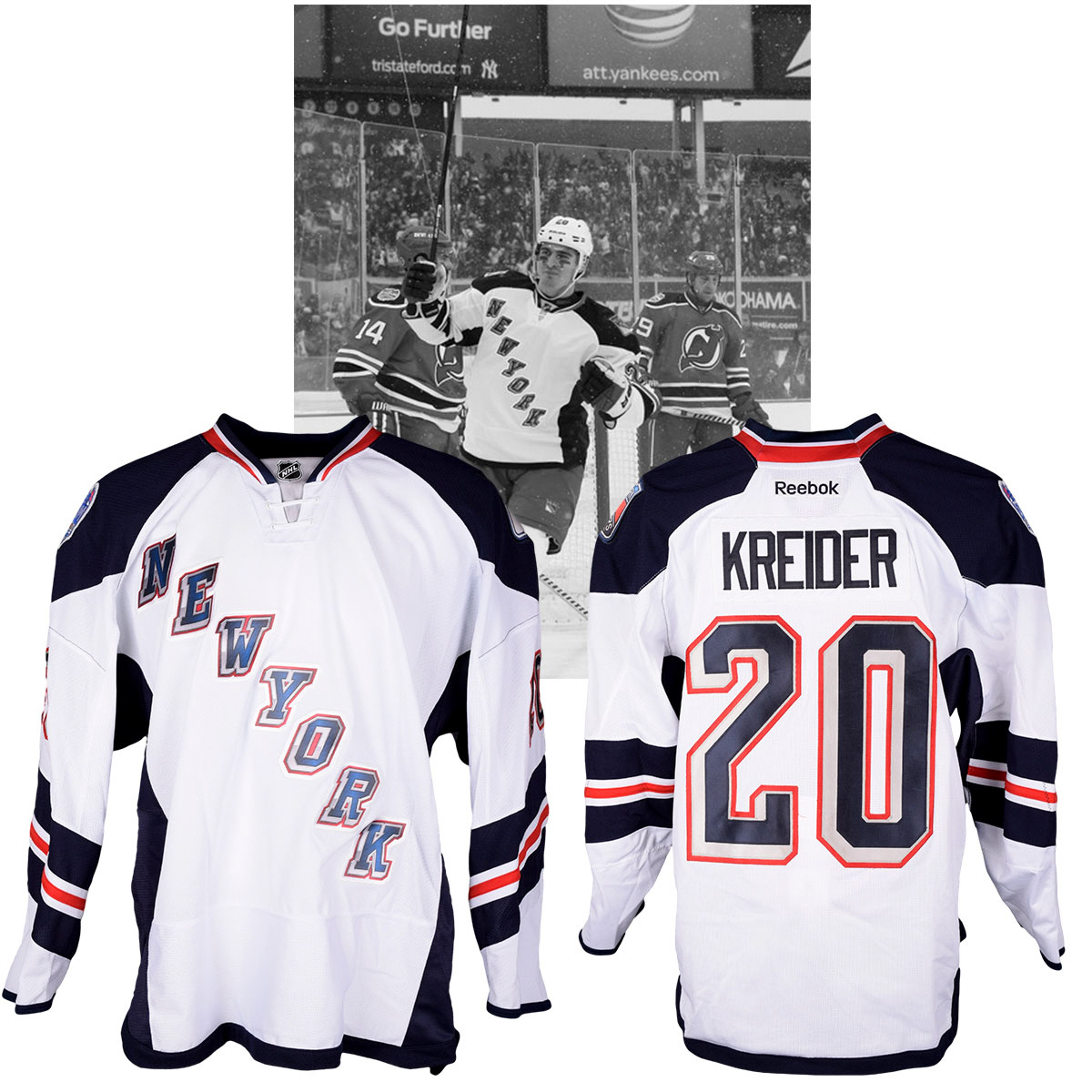 Lot Detail Chris Kreider's 2014 NHL Stadium Series New York Rangers