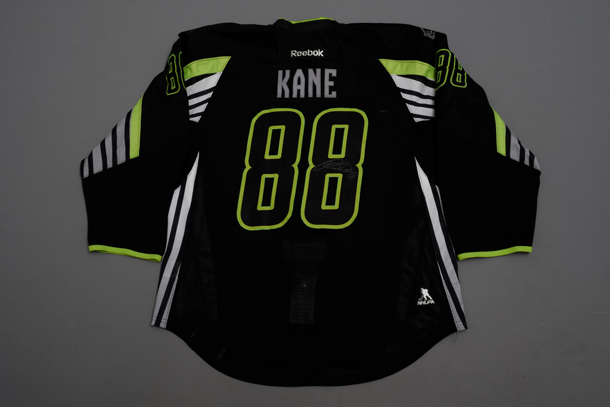 Lot Detail - Patrick Kane's 2015 NHL All-Star Game Team Foligno Signed  Game-Worn Alternate Captain's Jersey with NHLPA LOA