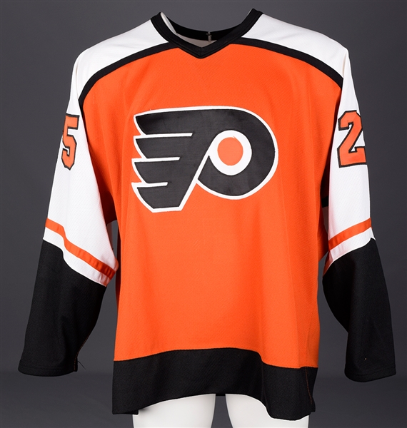 Jeff Finleys 1993-94 Philadelphia Flyers Game-Worn Jersey