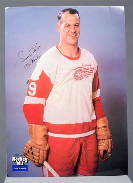 Gordie Howe Detroit Red Wings Autograph and Memorabilia Collection of 6