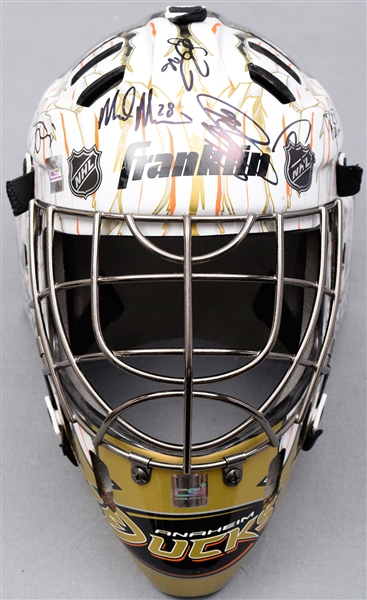 Anaheim Ducks 2007-08 Team-Signed Goalie Mask - JSA Authenticated