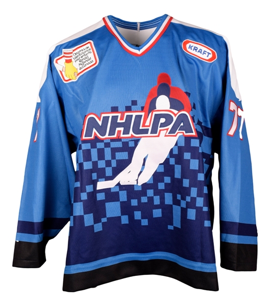 Ray Bourques 1994 NHLPA 4-on-4 Challenge Team Quebec Game-Worn Jersey with NHLPA LOA