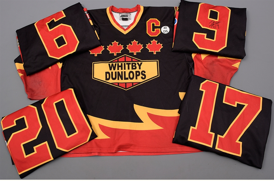Whitby Dunlops MLH 2009-10 and Mid-2000s EOSHL Game-Worn Jersey Collection of 16
