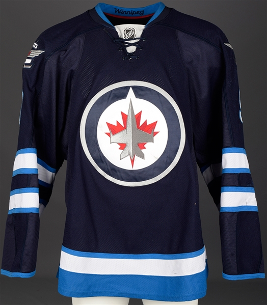 Evander Kanes 2012-13 Winnipeg Jets Game-Worn Jersey - Photo-Matched!