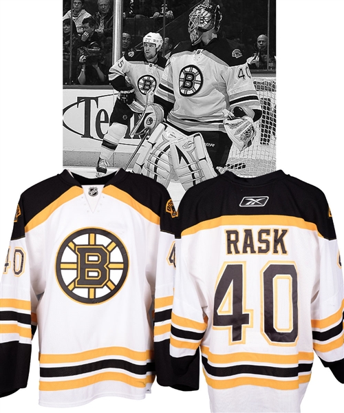 Tuukka Rasks 2009-10 Boston Bruins Game-Worn Rookie Season Jersey - Photo-Matched!
