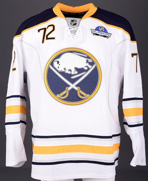 Luke Adams 2011-12 Buffalo Sabres "NHL Premiere" Game-Worn Jersey with COA