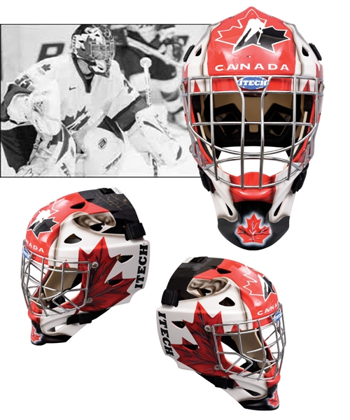 Josh Hardings 2004 World Jr. Championships Team Canada Signed Game-Worn Goalie Mask