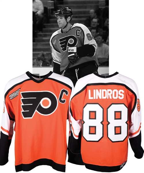Eric Lindros 1999-2000 Philadelphia Flyers Game-Worn Captains Jersey with LOA