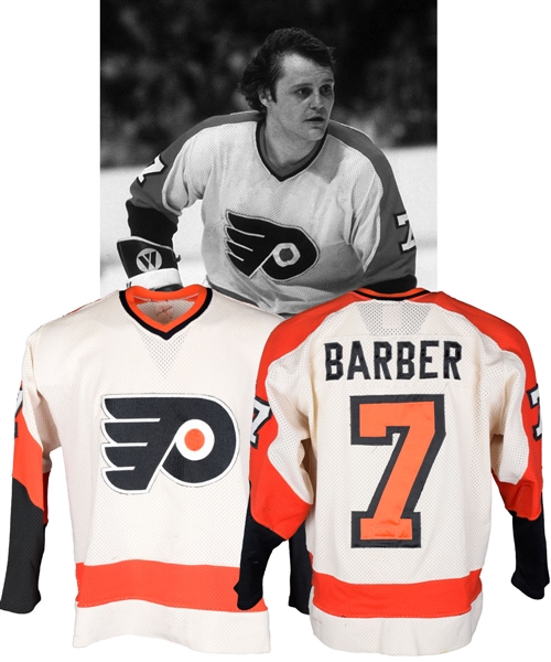 Bill Barbers 1979-80 Philadelphia Flyers Game-Worn Stanley Cup Finals Jersey with LOA - Photo-Matched!