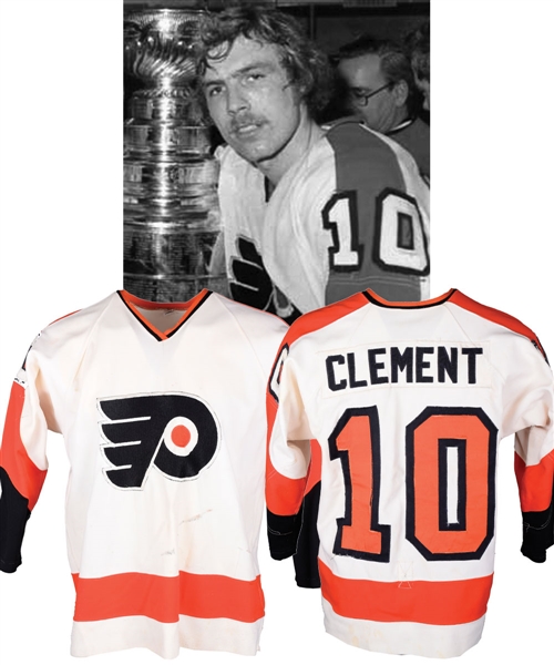 Bill Clements 1973-74 Philadelphia Flyers Game-Worn Stanley Cup Finals Jersey with His Signed LOA - Photo-Matched!