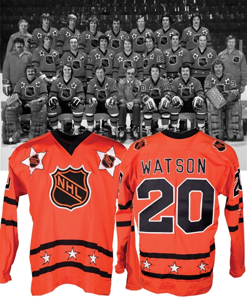 Jimmy Watsons 1975 NHL All-Star Game Campbell Conference Game-Worn Jersey with His Signed LOA