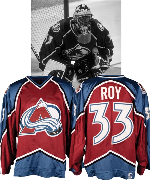 Patrick Roys 1996-97 Colorado Avalanche Game-Worn Jersey with LOA