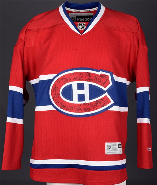 Montreal Canadiens 2014-15 Team-Signed Jersey by 20 with Price, Subban and Pacioretty