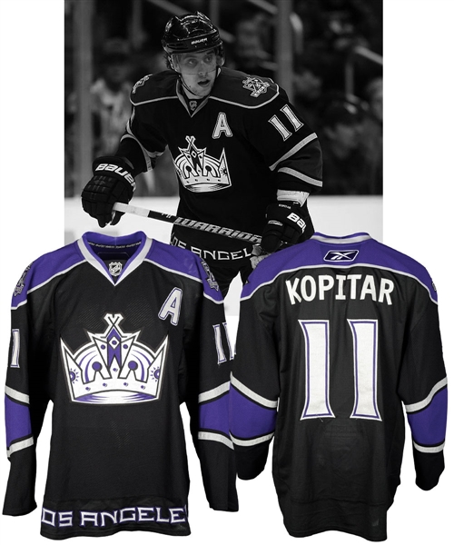 Anze Kopitars 2009-10 Los Angeles Kings Game-Worn Alternate Captains Jersey