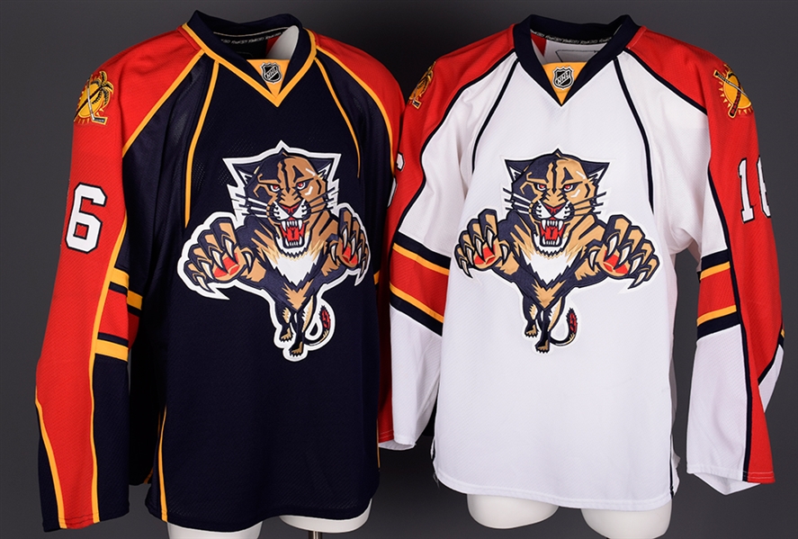 Mike Ducos 2010-11 Florida Panthers Game-Worn Home and Away Jerseys with Team LOAs