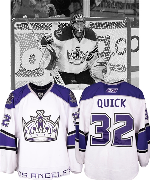 Jonathan Quicks 2008-09 Los Angeles Kings Game-Worn Rookie Season Jersey - Photo-Matched!