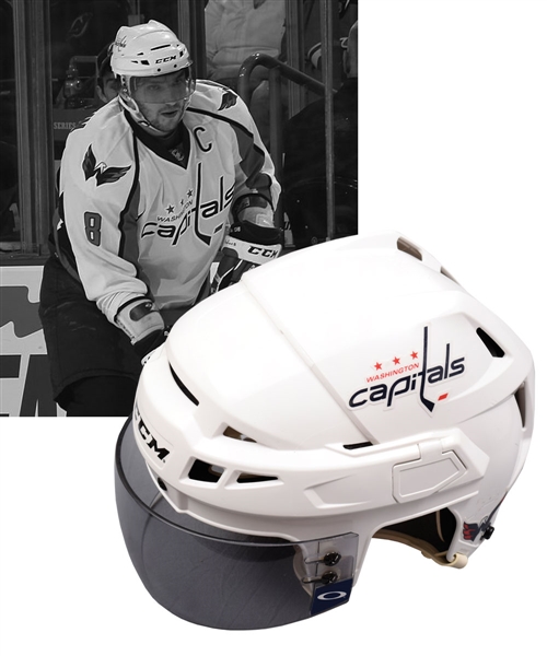 Alexander Ovechkins 2009-10 Washington Capitals Game-Worn Helmet with LOA