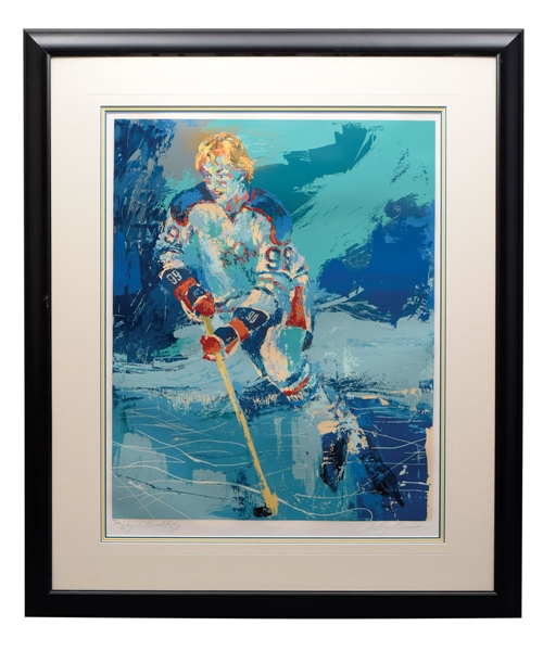 1981 LeRoy Neiman "The Great Gretzky" Signed Limited-Edition Framed Serigraph #184/300 with LOA