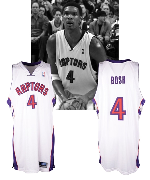 Chris Boshs 2005-06 Toronto Raptors Game-Worn Jersey with LOA
