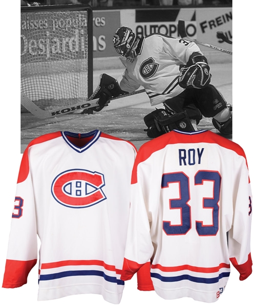 Patrick Roys Mid-1990s Montreal Canadiens Game-Issued Jersey
