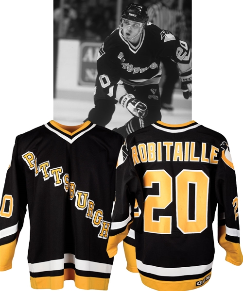 Luc Robitailles 1994-95 Pittsburgh Penguins Game-Worn Jersey