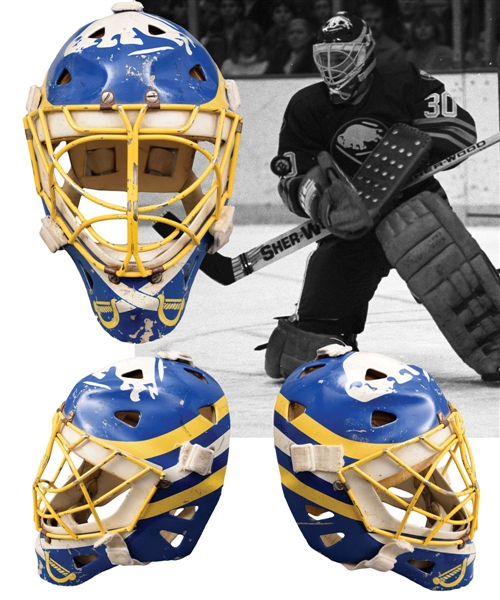 Tom Barrassos Late-1980s Buffalo Sabres Game-Worn Goalie Mask