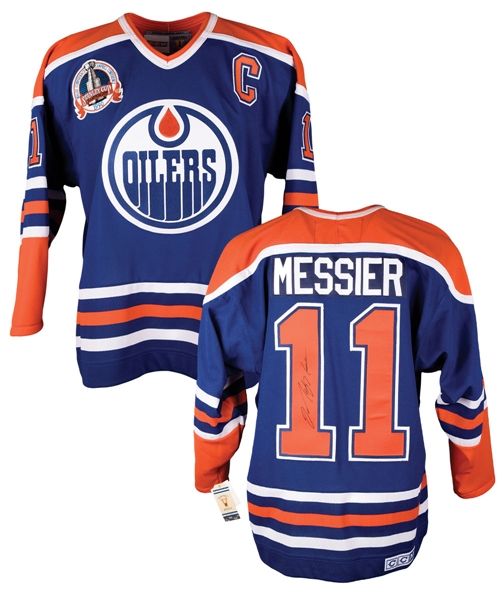 Mark Messier Edmonton Oilers Autographed "1990 Stanley Cup" Retro CCM Jersey