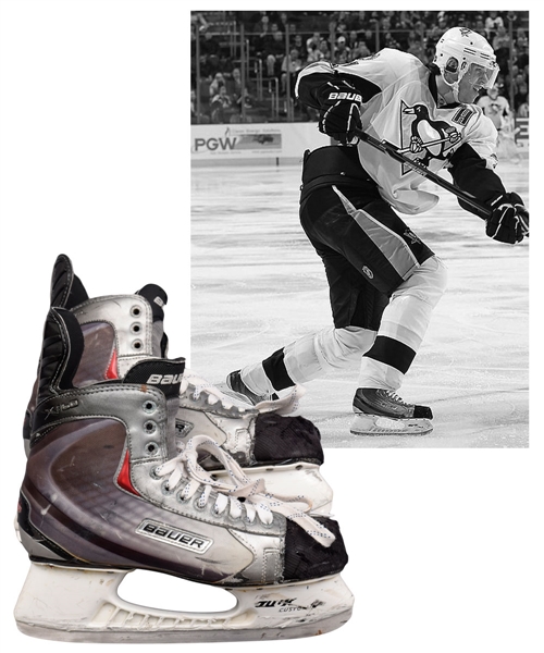 Evgeni Malkins 2010-11 Pittsburgh Penguins Bauer Vapor Game-Used Skates - Photo-Matched to Regular Season and Winter Classic Game!