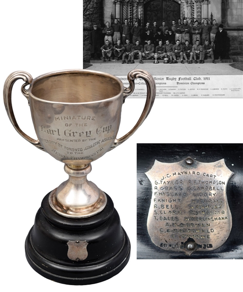 University of Toronto Varsity Blues 1911 Grey Cup Championship Sterling Silver Trophy