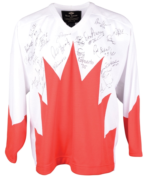 1972 Canada-Russia Series Team Canada Team-Signed Jersey by 25 with COA
