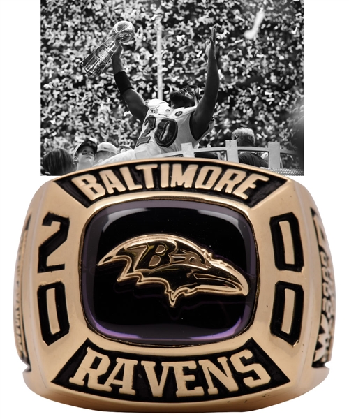 Baltimore Ravens 2000 Super Bowl Championship 10K Gold Ring