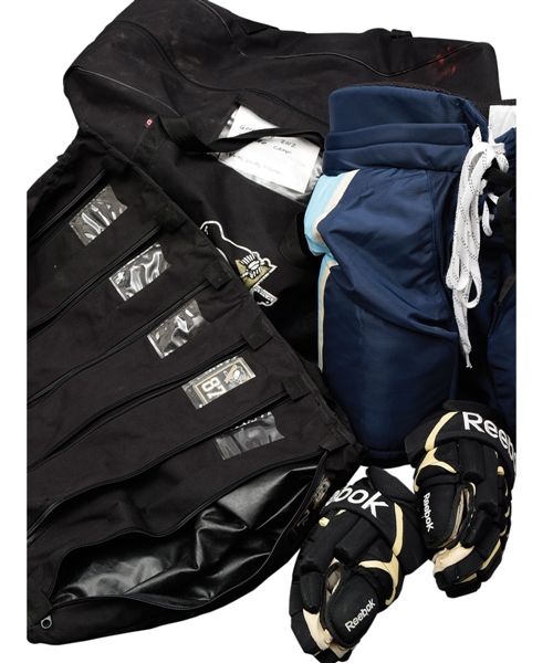 Pittsburgh Penguins Early-2010s Game-Used Equipment Collection with Team Skate Bags, Equipment Bag and Much More