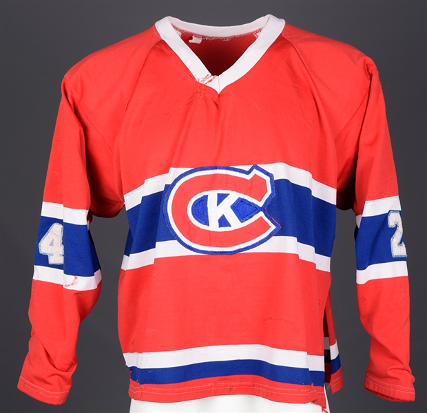 Early-1980s OHL Kingston Canadians Game-Worn Jersey - Team Repairs!