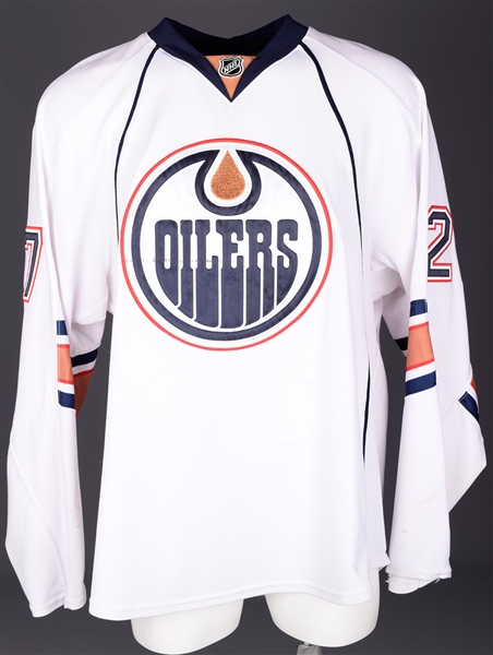 Dustin Penners 2010-11 Edmonton Oilers Game-Worn Jersey with Team LOA - Photo-Matched!
