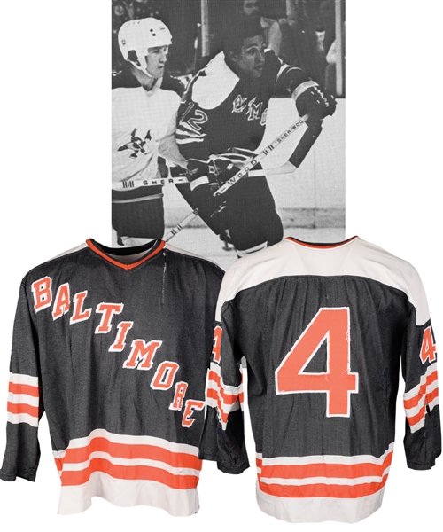 Scarce 1974-75 WHA Baltimore Blades Game-Worn Jersey