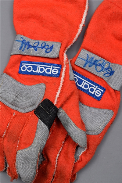Bryan Hertas 2006 IndyCar Andretti Green Racing Team Signed Race-Used Gloves