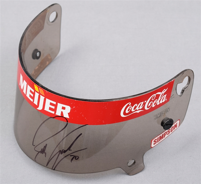Robby Gordons 2004 Indy 500 Signed Race-Used Visor
