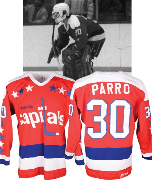 Dave Parros Early-1980s Washington Capitals Game-Worn Jersey