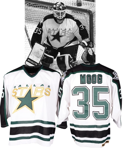 Andy Moogs 1995-96 Dallas Stars Game-Worn Jersey