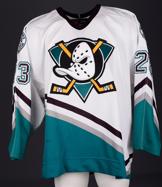 Brian Bellows 1996-97 Anaheim Mighty Ducks Game-Worn Playoffs Jersey