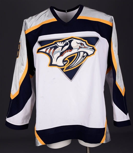 Greg Classens 2000-01 Nashville Predators Game-Worn Rookie Season Jersey