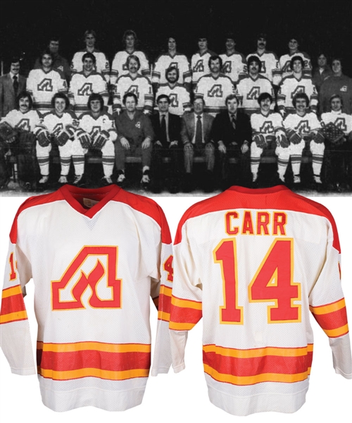 Gene Carrs 1978-79 Atlanta Flames Game-Worn Jersey