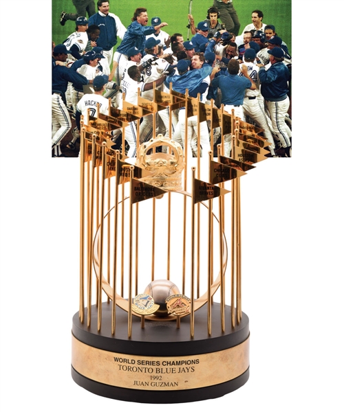 Juan Guzmans Toronto Blue Jays 1992 World Series Championship Trophy (12")