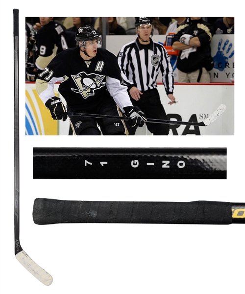 Evgeni Malkins 2011-12 Pittsburgh Penguins Signed Easton Game-Used Stick - Art Ross and Hart Memorial Trophies Season!